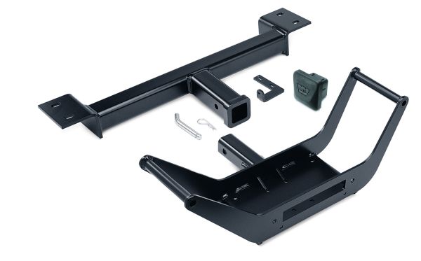 Warn - 26370 9.5xp XD9i XD9 M8 M6 and Tabor 9K Winches Receiver Hitch Mount Black Steel