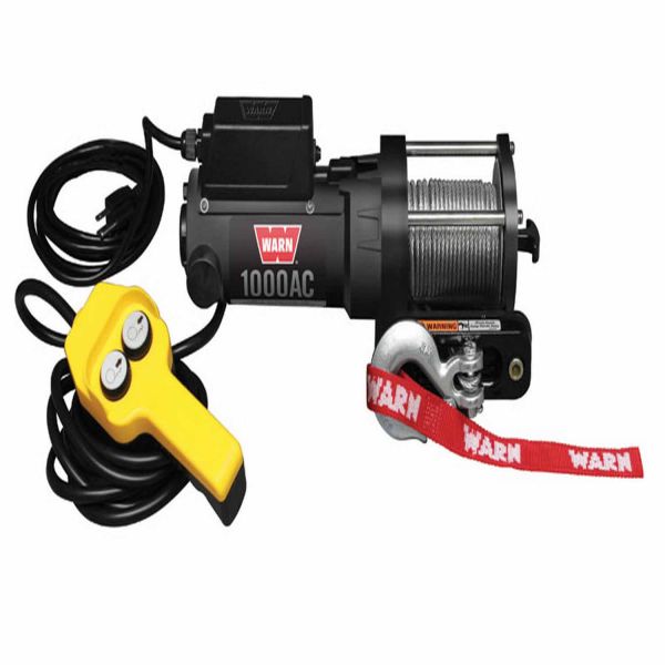 Warn - 80010 Portable Utility Winch 120 Volt 1000 LB Cap 43 Ft Wire Rope