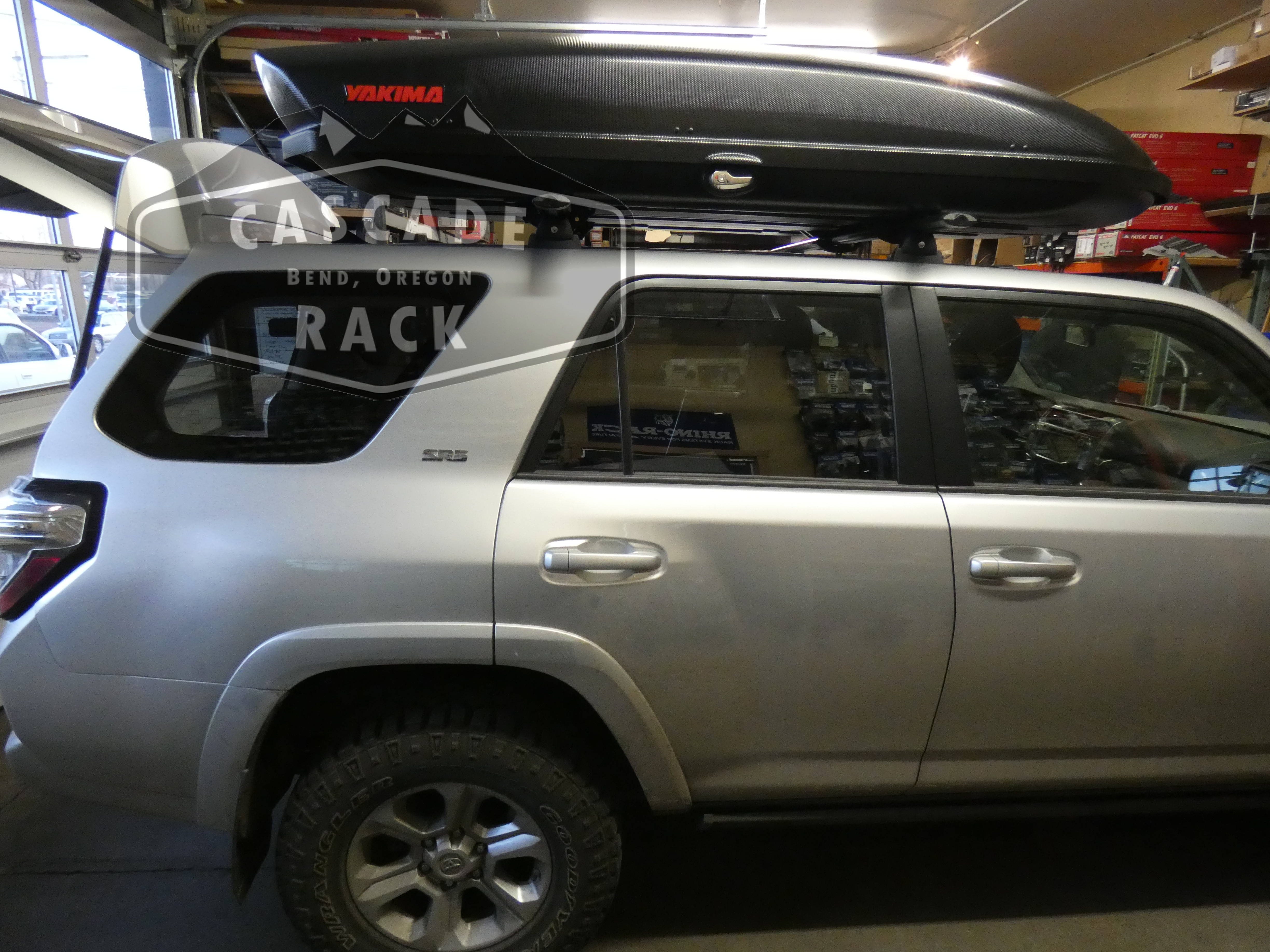 2016 Toyota 4Runner - Custom Base Rack System / Roof Top Cargo Box - Rhino Rack / Yakima