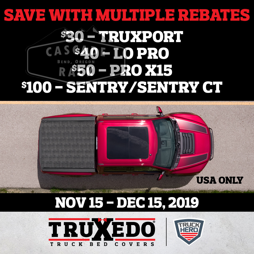11/15/2019 to 12/15/2019 - Consumer Rebate on Truxedo Bed Covers
