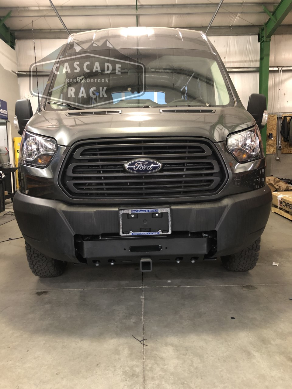 2019 Ford Transit - Front Hitch Receiver - Van Compass