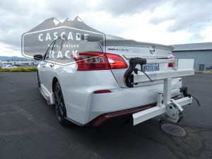 2018 Nissan Sentra Nismo - Receiver Hitch and Bike Rack - Curt / Kuat