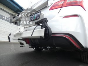 2018 Nissan Sentra Nismo - Receiver Hitch and Bike Rack - Curt / Kuat