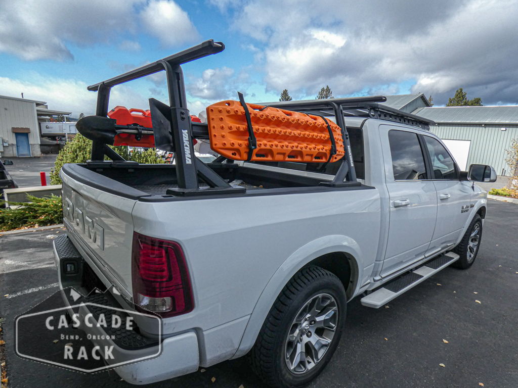 2019 Ram 1500 – Yakima OverHaul HD Bed Rack – Rhino Rack Backbone and Platform – DECKED Bed Organizer - Overland Accessories