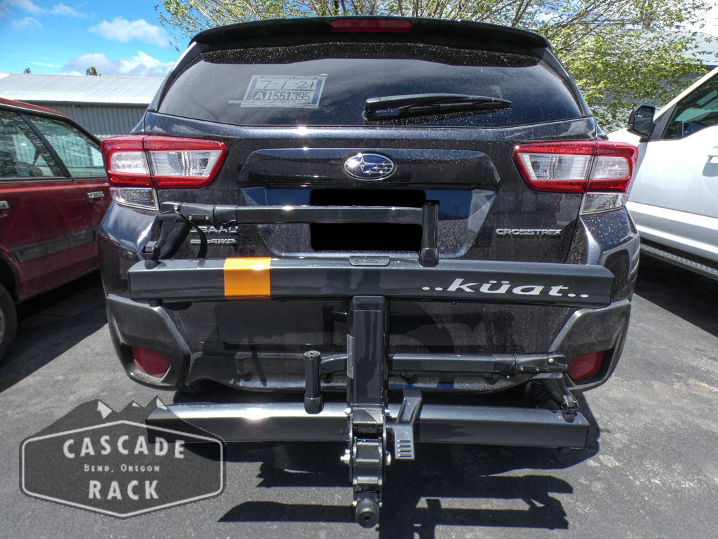 2019 Subaru Crosstrek – Curt 2” Trailer Hitch – Kuat Sherpa 2.0 Grey Bike Rack