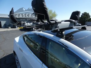 2019 Tesla Model S - Crossbars and Kayak Rack - Thule 